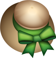 a summer hat with bow